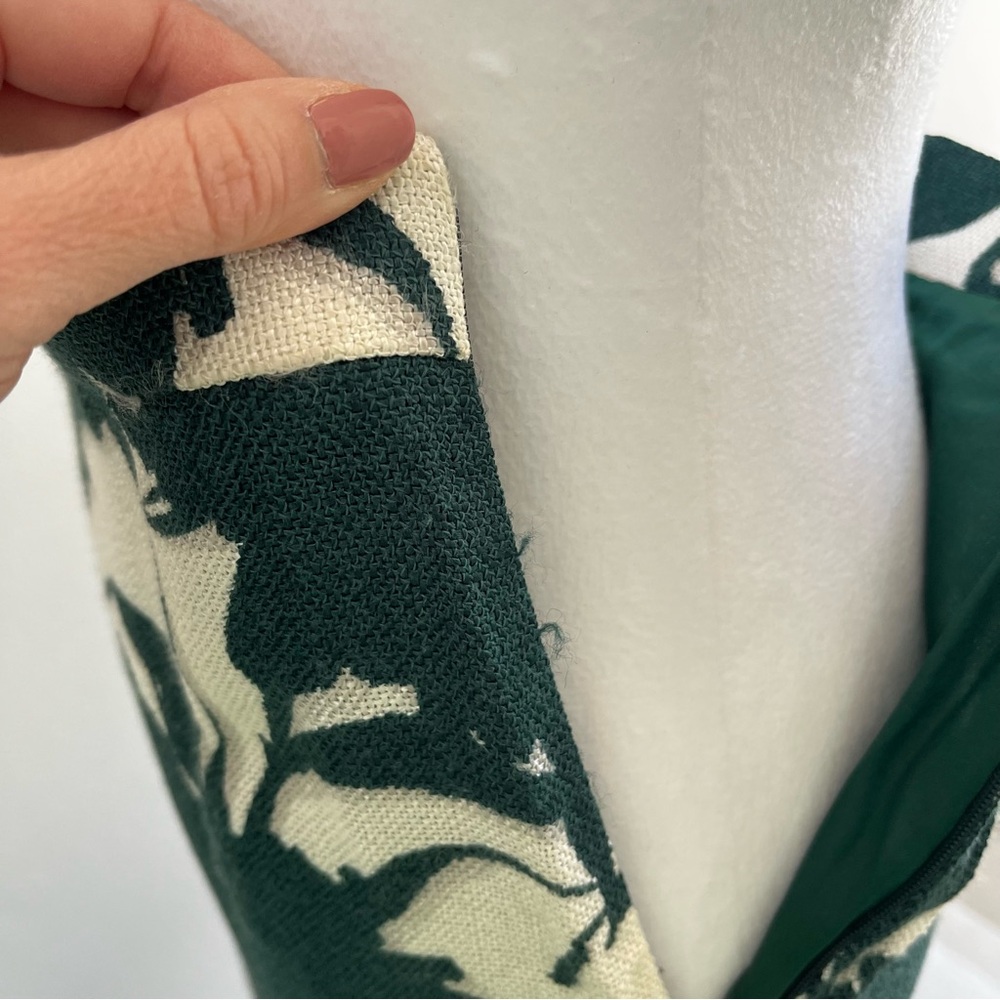 RARE Vintage Prada SS01 Floral Print Mini Short Pencil Skirt Green White 38 2 - Picture 12 of 14